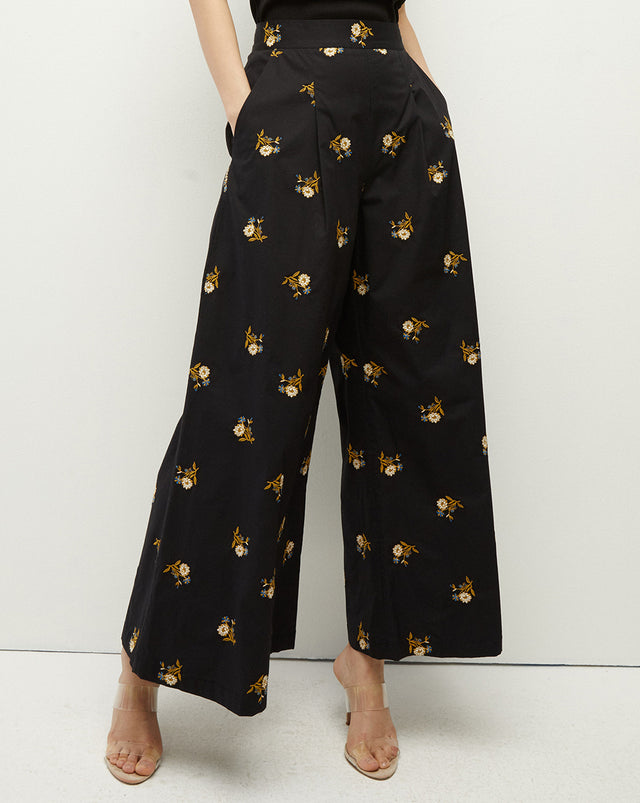 FARM RIO Embroidered high-rise wide-leg jeans | NET-A-PORTER